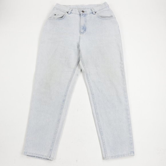 Vintage Lee High Waist Rise Light Wash Denim Mom - Picture 1 of 8
